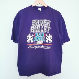 1991 Vintage Coors Beer Silver Bullet T Shirt
